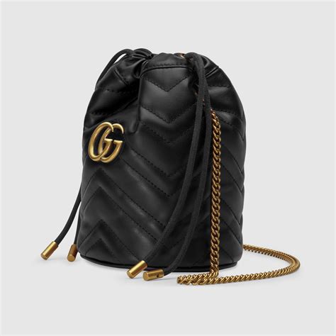 Gucci Mini borsa a secchiello GG Marmont